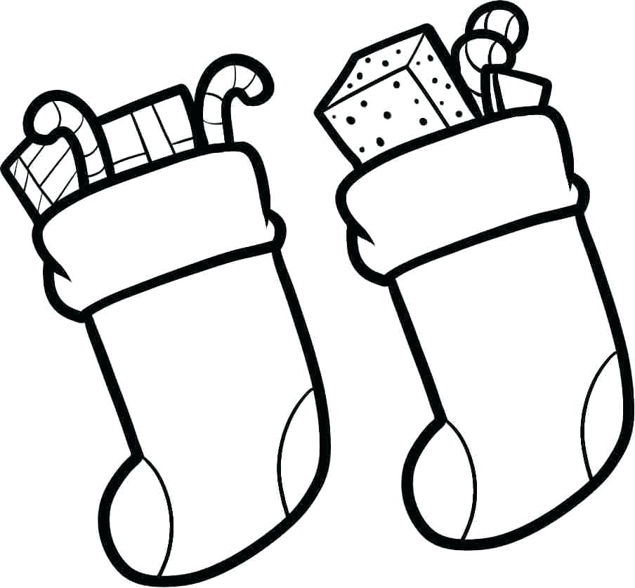904x838 Printable Christmas Stocking Coloring Pages Stocking Colouring