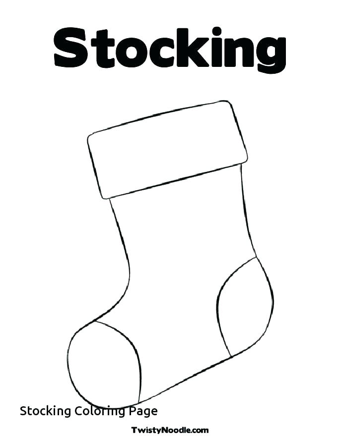 685x886 Christmas Stocking Coloring Page Free Printable Stockings Coloring