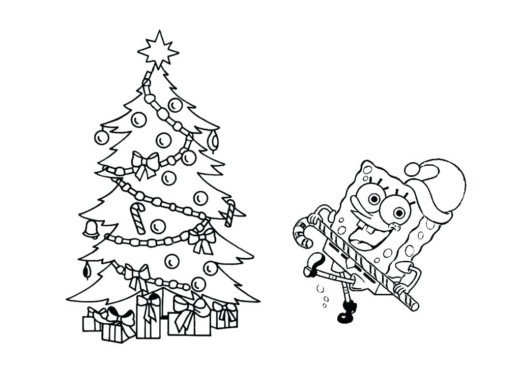 1024x724 Free Printable Christmas Tree Coloring Pages Large Size Of Page