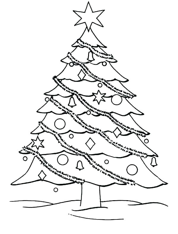 Free Printable Christmas Tree Coloring Pages at GetDrawings | Free download