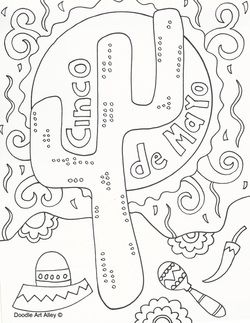 250x323 Cinco De Mayo Coloring Page Free Download Color Sheets