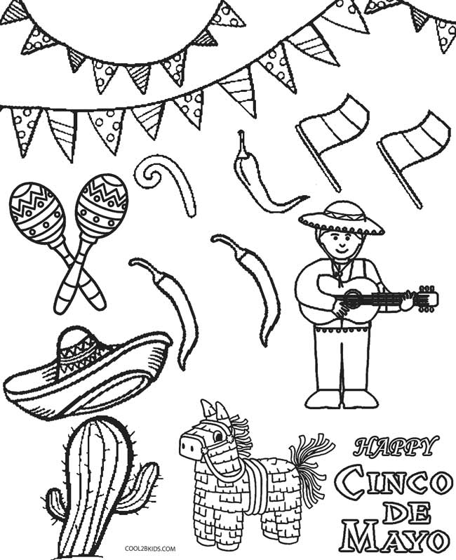 650x798 Free Printable Cinco De Mayo Coloring Pa Cinco De Mayo Coloring