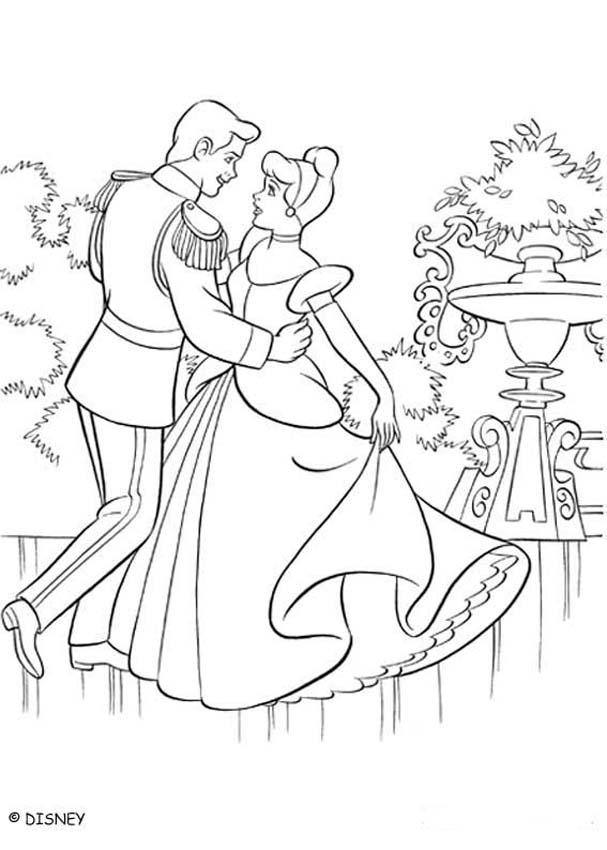 607x850 Cinderella Coloring Book Pages