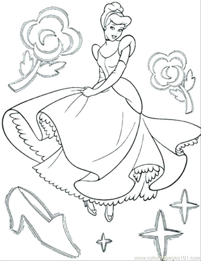 650x844 Coloring Page Cinderella Coloring Book Packed With Free Printable