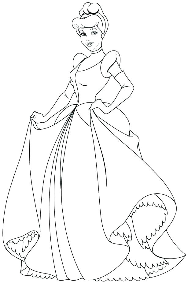 615x925 Free Printable Cinderella Coloring Pages Free Printable Coloring