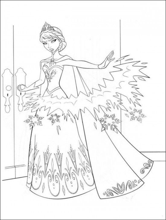 550x727 Frozen Movie Free Printable Coloring Pages, Elsa, Anna, Olaf