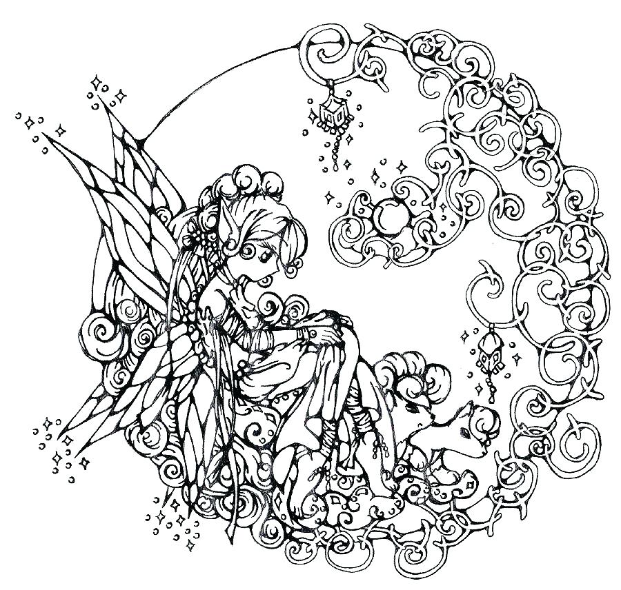 900x856 Fairy Coloring Pages For Kids Free Fairy Coloring Pages For Adults