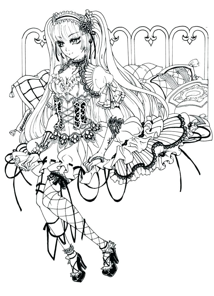 740x1024 Gothic Coloring Pages