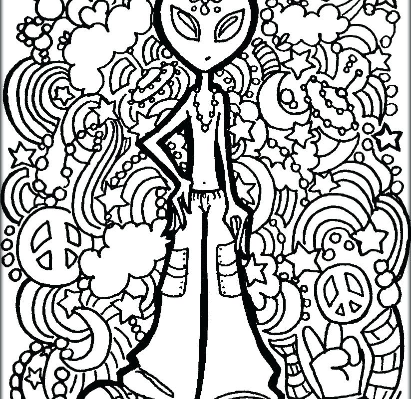 823x800 Trippy Coloring Pages Printable Professional