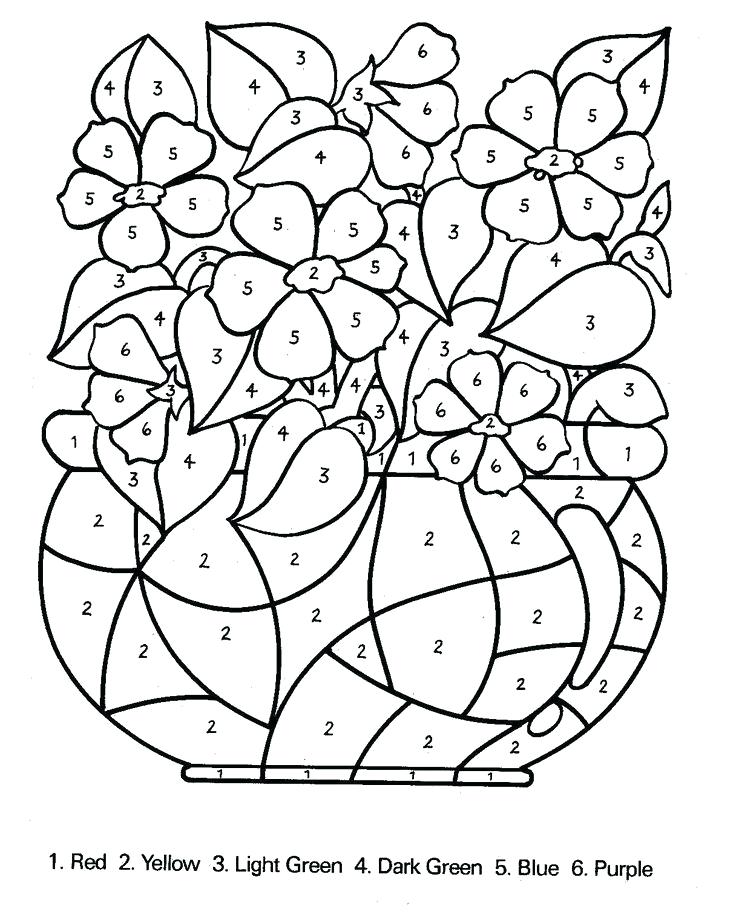 736x920 Coloring Pages With Numbers Free Printable Paint