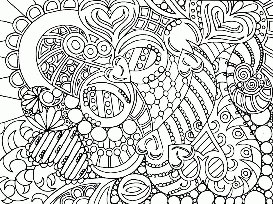 940x703 Free Printable Coloring Pages For Adults Advanced Super Cool Ideas