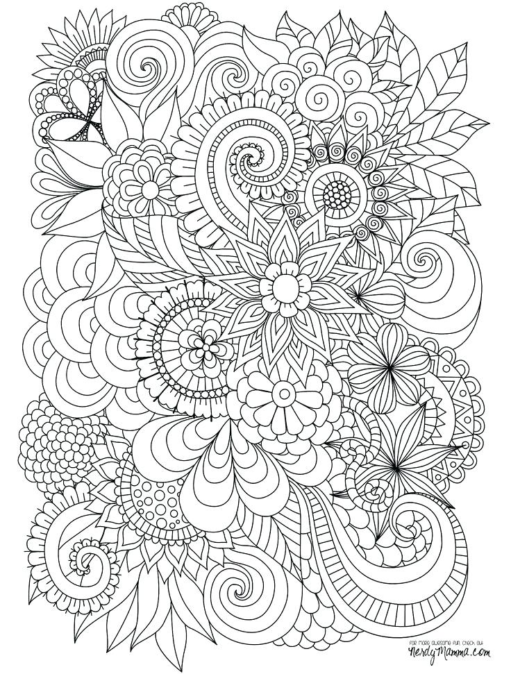 736x971 Advanced Flower Coloring Pages Free Printable Coloring Pages