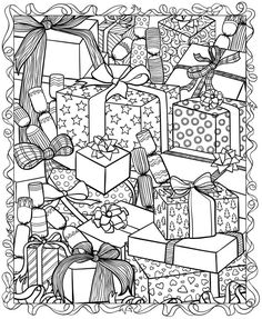 236x287 Christmas Cards To Color In! Free Printable From Mr Printables I