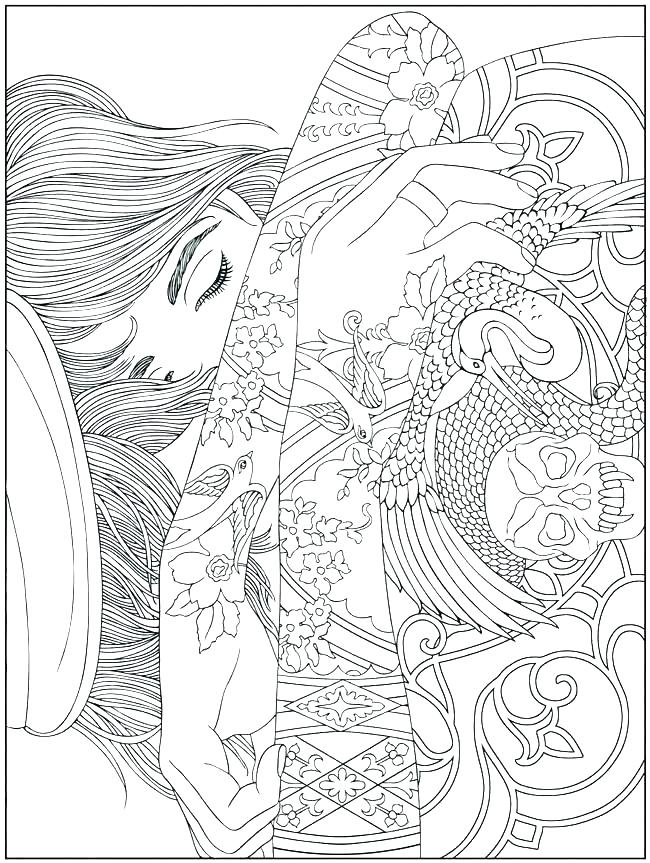 650x863 Free Printable Christmas Coloring Pages For Adults Only