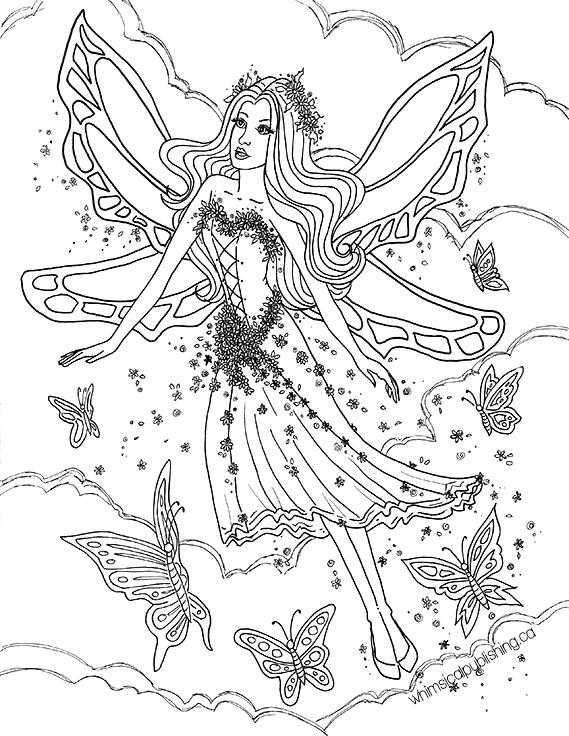 Free Printable Coloring Pages For Adults Fairies at GetDrawings | Free ...