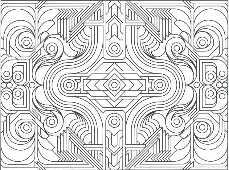 743x551 Free Geometric Coloring Pages For Adults Printable Kids Pics