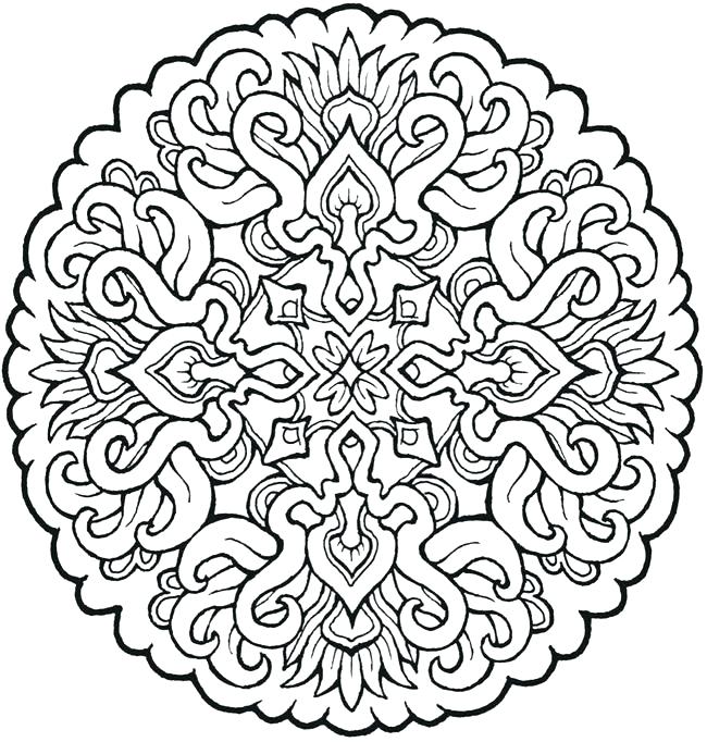 650x682 Free Mandala Coloring Pages For Adults Pdf Free Printable Coloring