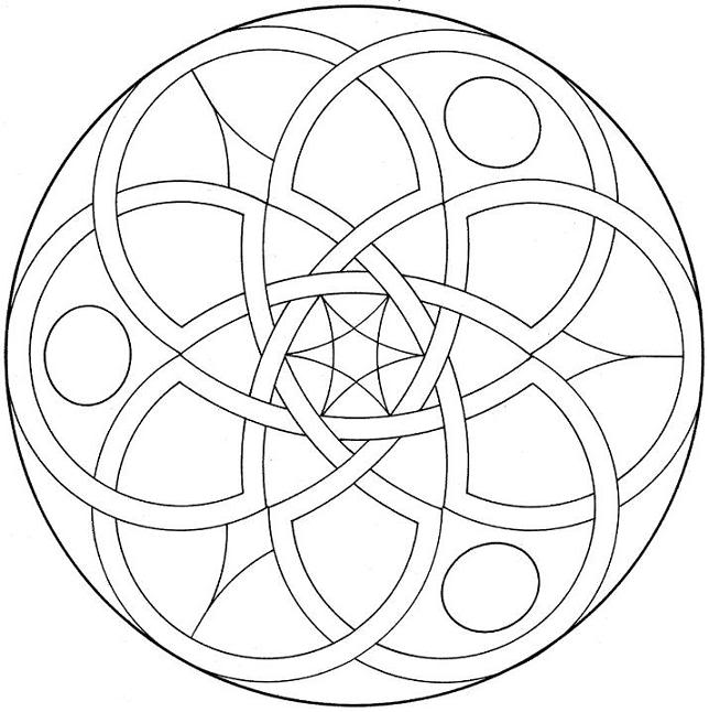 644x646 Printable Coloring Pages Detailed Geometric Coloring Pages