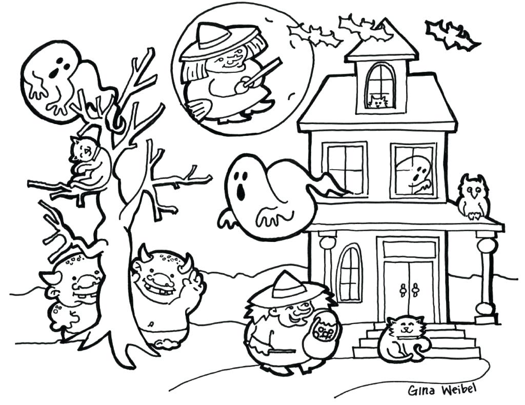 1024x790 Coloring Pages Halloween Color Pages Adult Coloring Colouring