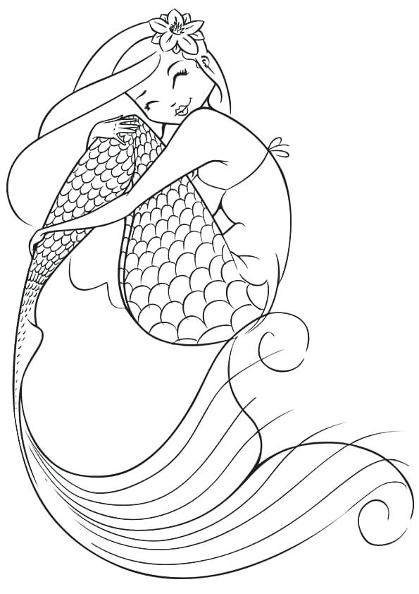 595x842 Free Printable Coloring Pages For Adults Mermaids