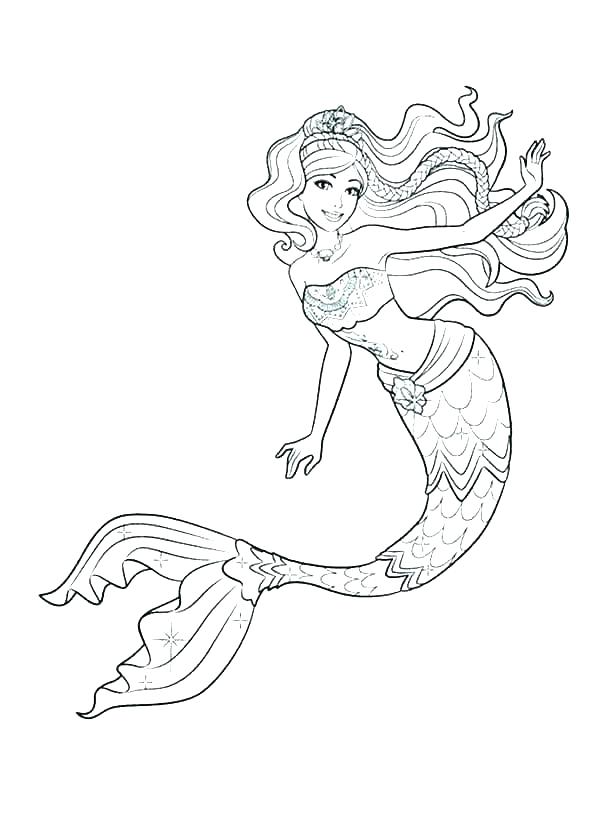 600x834 Mermaid Coloring Pages Free Printable Mermaid Coloring Pages Frank