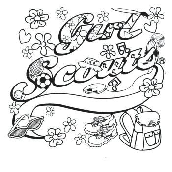350x350 Brownie Girl Scout Coloring Pages Brownie Girl Scout Coloring