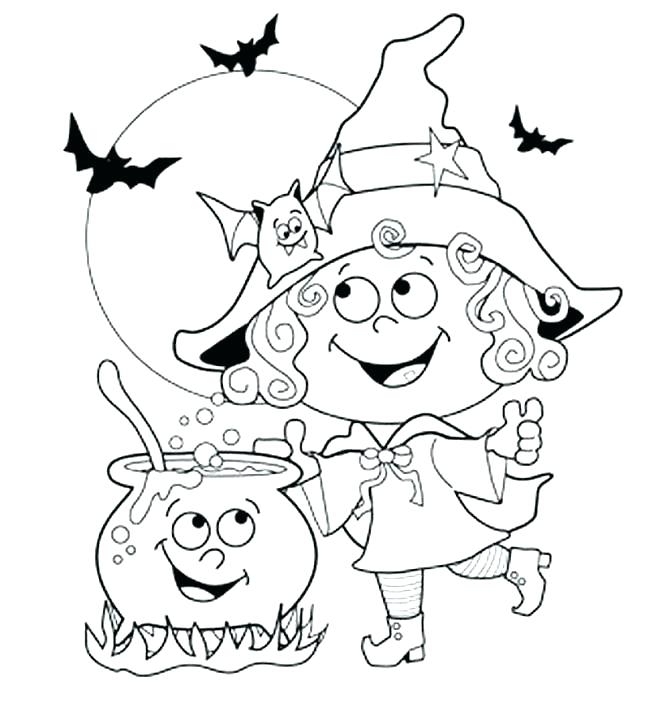 645x720 Halloween Coloring Pages For Toddlers Coloring Pages Kids Elegant