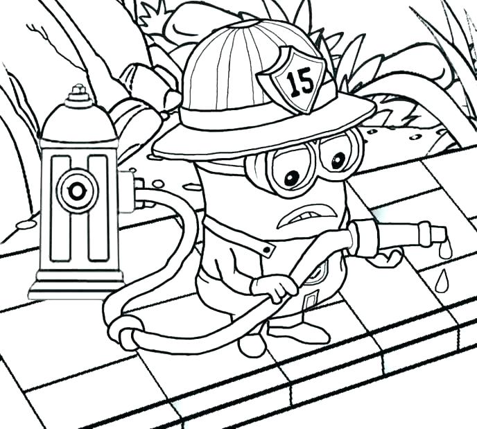 688x619 Minion Coloring Minion Coloring Pages To Print