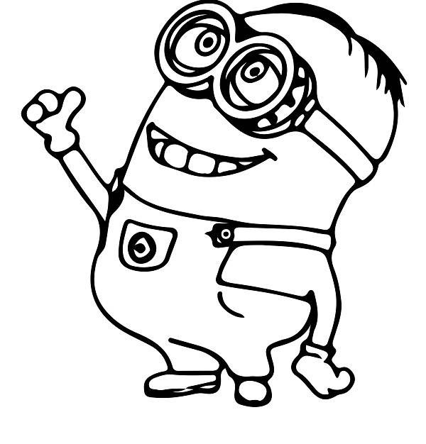 600x626 Minion Coloring Pages Free Printable Coloring Pages Minions