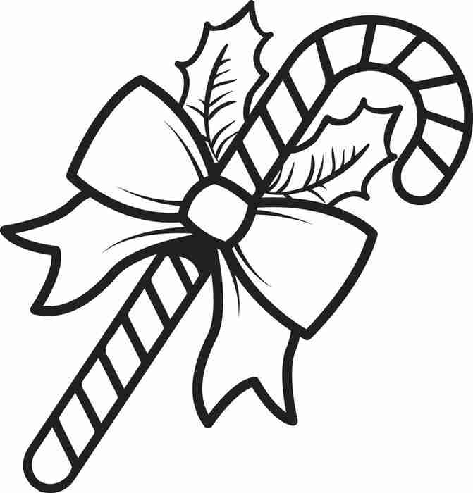 671x700 Free Printable Candy Cane Coloring Page For Kids Beauteous Pages
