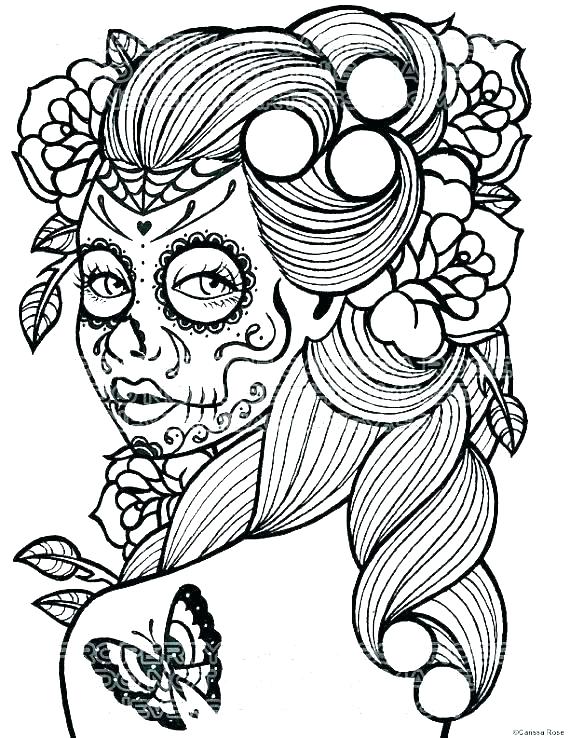 Free Printable Coloring Pages Of Sugar Skulls at GetDrawings | Free ...