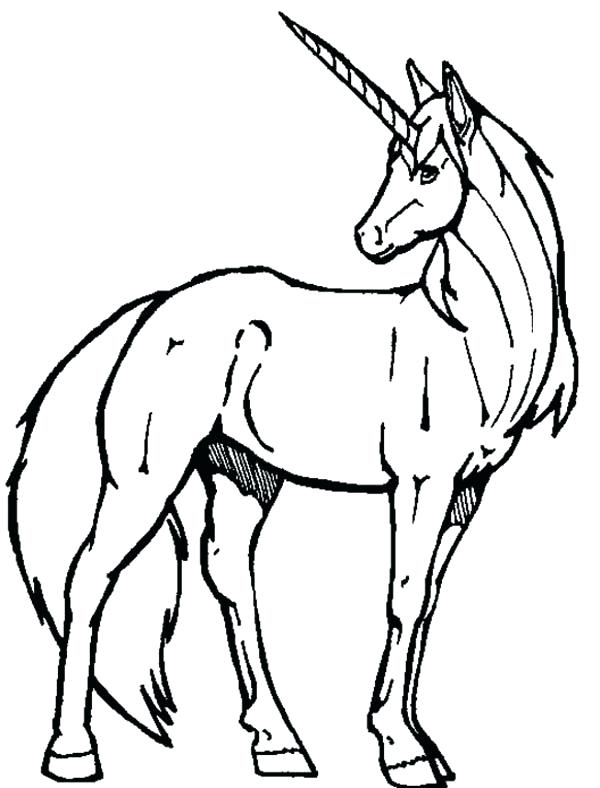 600x788 Coloring Pages Of Unicorns Unicorn Color Pages Unicorn A Realistic