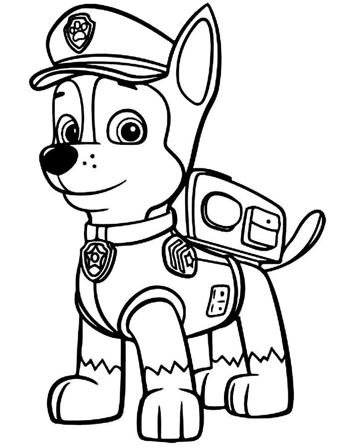 687x900 Paw Patrol Coloring Pages Printable