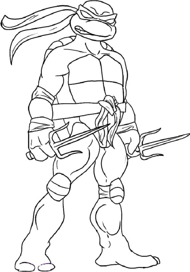 650x927 Teenage Mutant Ninja Turtles Coloring Pages Free Get This