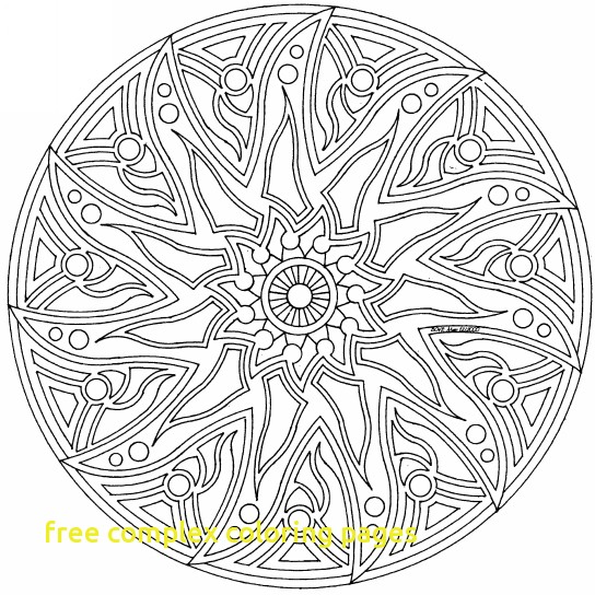 544x544 Free Complex Coloring Pages Coloring Pages Complex Free Mandala