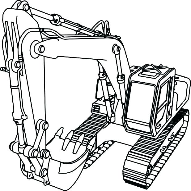 618x615 Construction Vehicle Coloring Pages Construction Vehicles Coloring