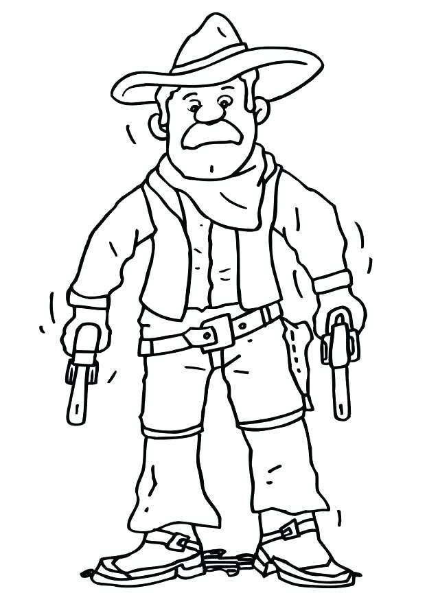 622x880 Cowboy Coloring Pages Printable Cowboy Coloring Book And Free