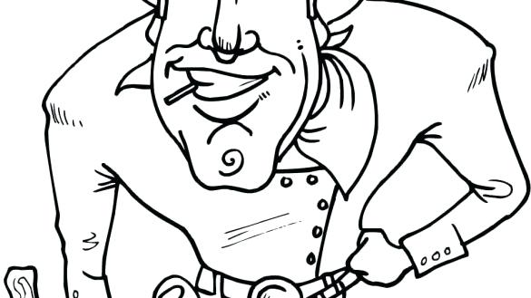 585x329 Cowboy Coloring Pages Printable Cowboy Coloring Pages Good Page