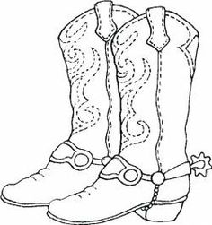 236x251 Printable Cowboy Boots Template Free Printable Coloring Page