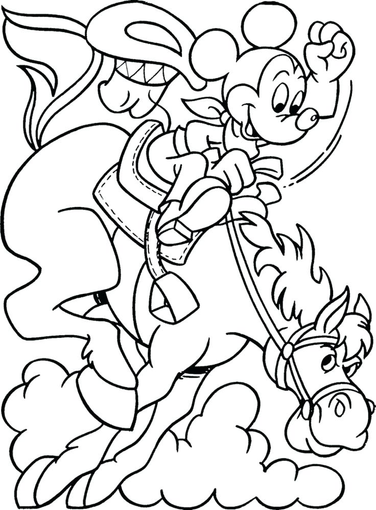 736x998 Cowboy Coloring Pages Free
