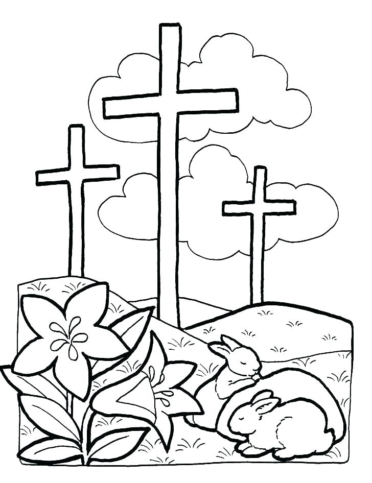 728x946 Cross Coloring Pages