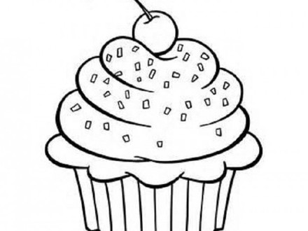 440x330 Cupcake Coloring Pages Free, Icolor Quotcupcakesquot