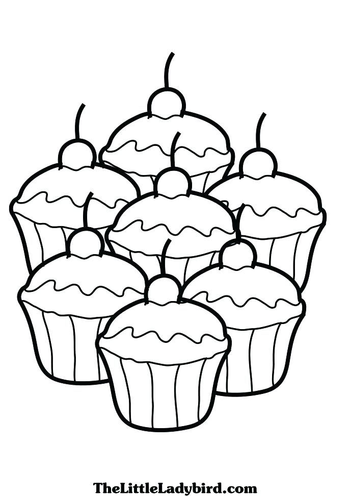 687x972 Free Printable Cupcake Coloring Pages Coloring Pages Of Cakes
