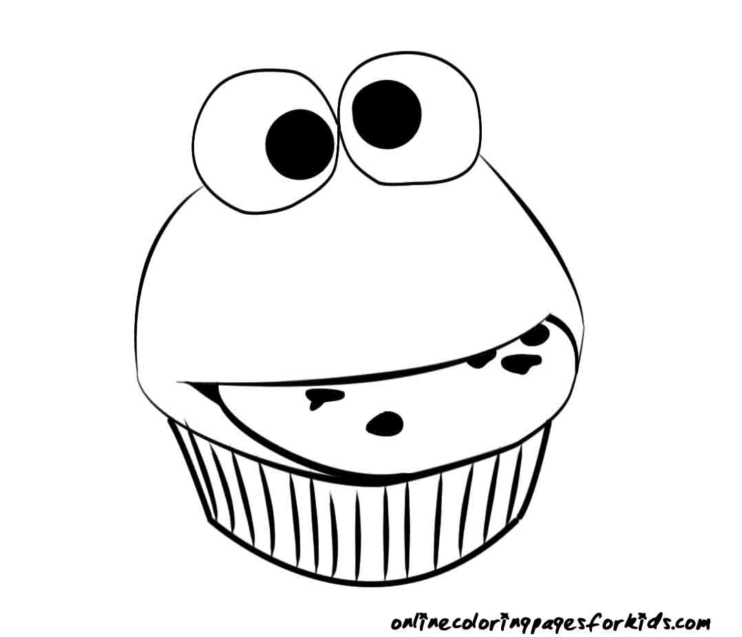 1078x925 Free Printable Cupcake Coloring Pages For Kids