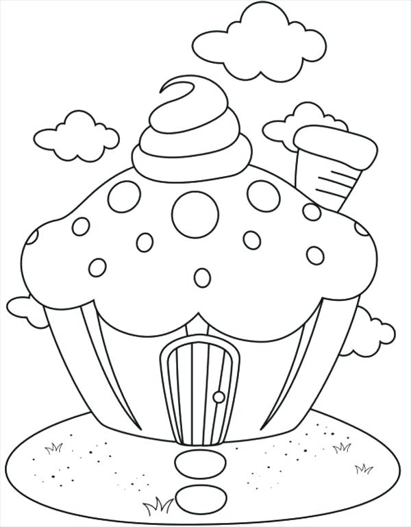 600x769 Free Printable Cupcake Coloring Pages For Kids Cupcakes Coloring