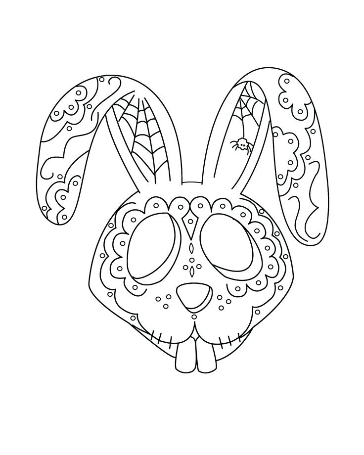 736x920 Dia De Los Muertos Printable Coloring Pages Day Of The Dead Art