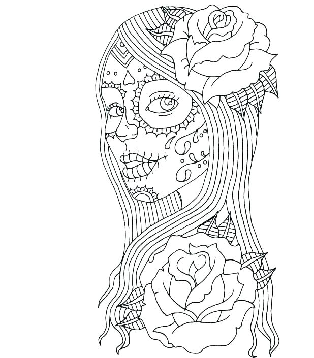 618x705 Grateful Dead Coloring Pages Day Of The Dead Coloring Free