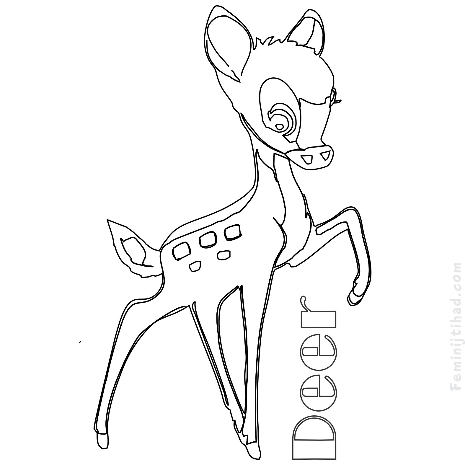 1575x1575 Printable Deer Coloring Pages Free Download Coloring Pages For Kids
