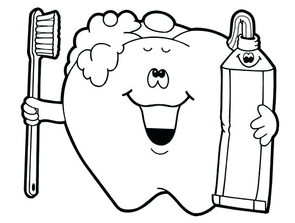 600x453 Free Printable Cool Free Printable Dental Coloring Pages