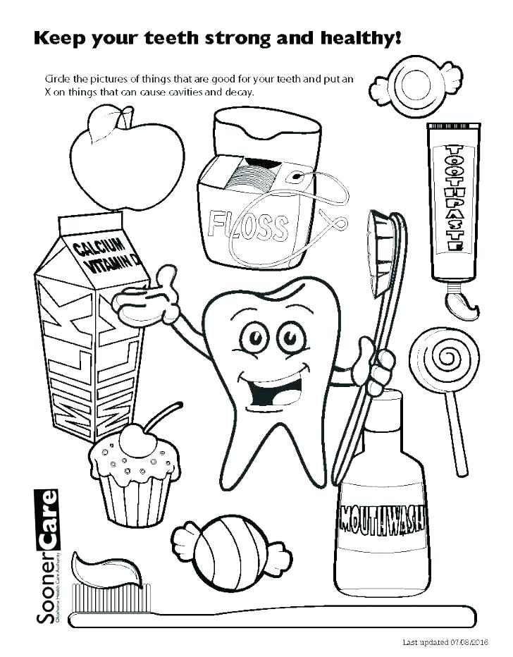 728x932 Dental Coloring Pages Printable Dental Coloring Pages Happy Sad
